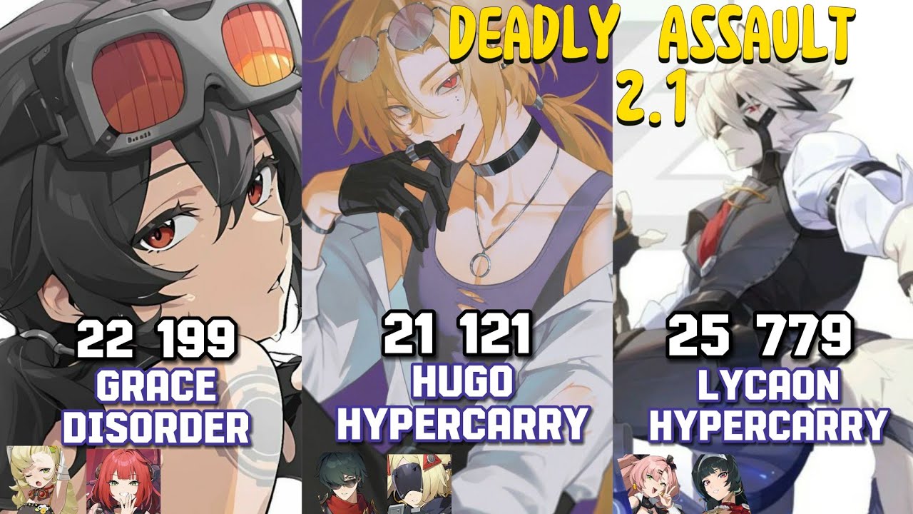 Deadly Assault2.1 | M2 Grace , M0 Hugo & M1 Lycaon  | Zenless zone zero 