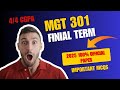 MGT301 Final term Official Current Paper 2025
