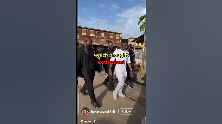 Bukayo Saka in Nigeria 🇳🇬 #shorts #bukayosaka #arsenal