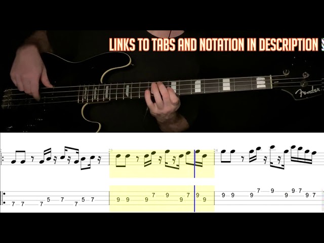 Khruangbin - August 10 (Bass Line w/tabs and standard notation)