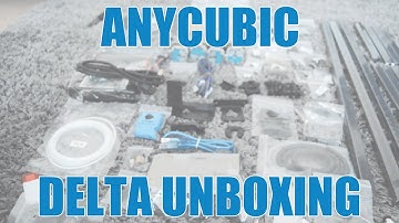 Anycubic Linear Rostock Delta 3D Printer Kit Unboxing