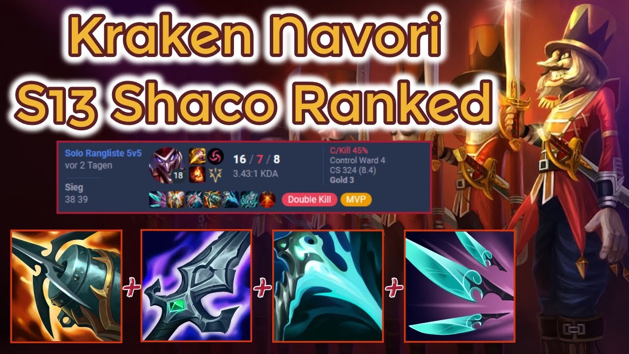 DPS Crit Shaco Ranked - S13 Full Damage [League of Legends] Full ...