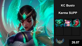 KC Busio (Karma) vs (Nautilus) - EUW Challenger - Patch 26.07