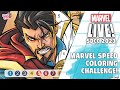 Marvel Speed Coloring Challenge at SDCC!