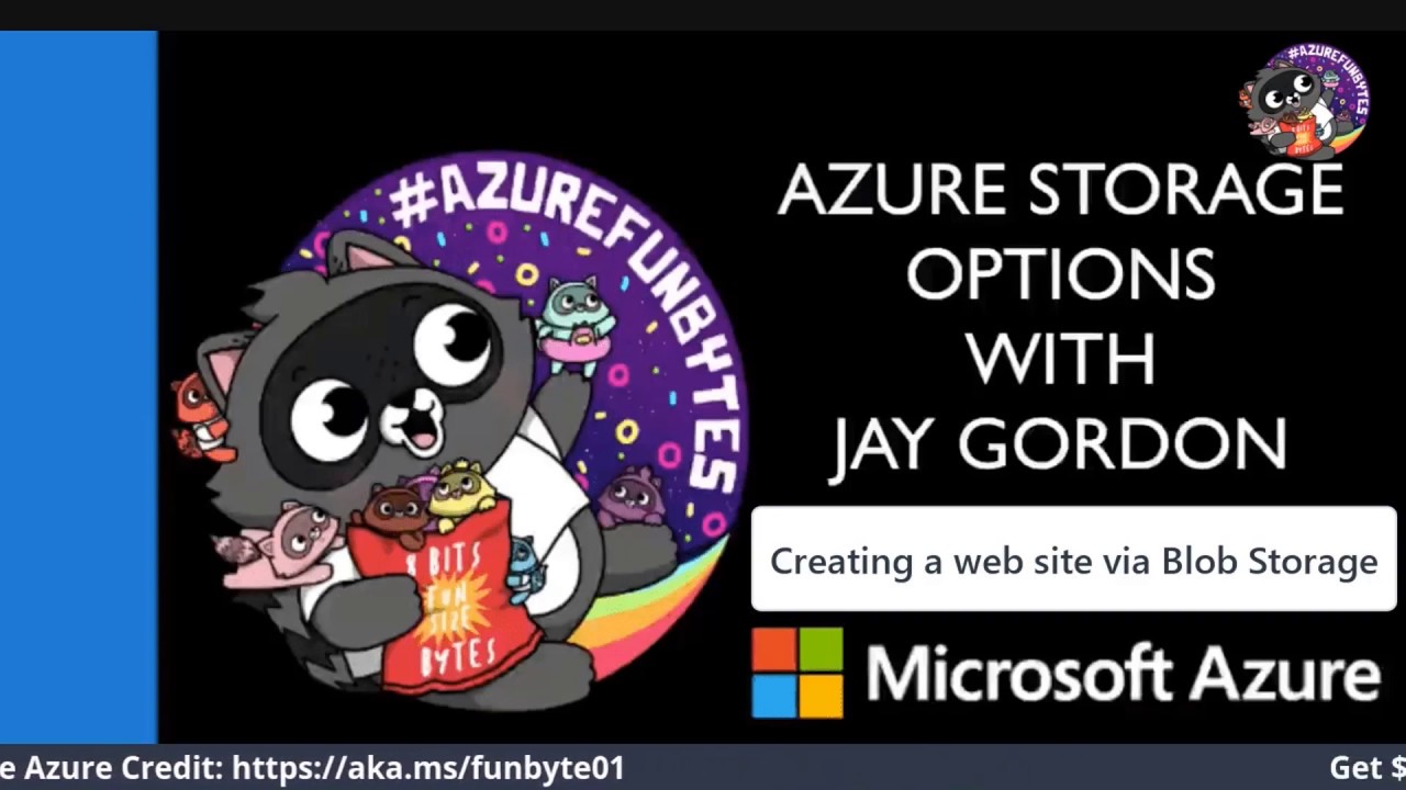 Azure Mini Fun Bytes S01E01: How to create a static web site using blob ...