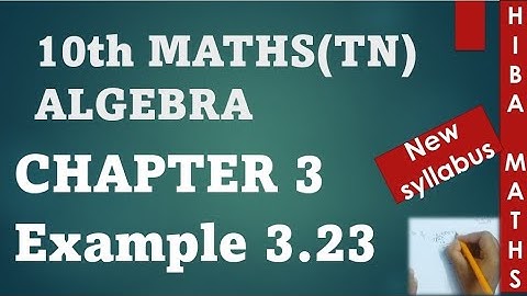 10th maths chapter 3 example 3.23