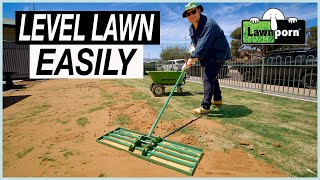 Level Lawn with Sand  All The Steps