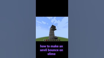 how to make an anvil bounce on slime