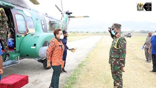 KAZI IENDELE, Tazama Waziri wa Ulinzi na JKT Alivyotumia Helicopter Kutembelea CHITA JKT