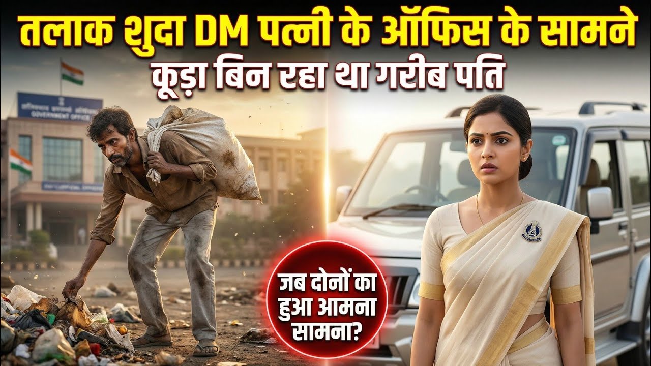 तलाकशुदा DM पत्नी के ऑफिस के बाहर कूड़ा उठा रहा था पति…जब दोनों का हुआ आमना सामना