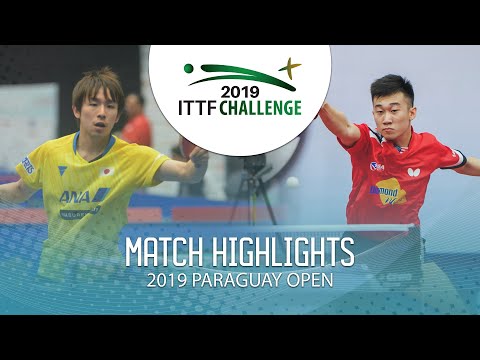 Koki Niwa vs Zhang Kai | 2019 ITTF Paraguay Open Highlights (R32)