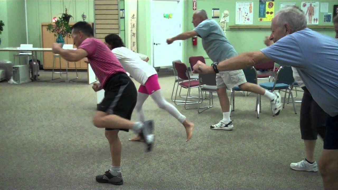 5JLTC wrmup punch forward kick back YouTube