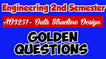 AD3251|Important questions|Data Structure Design|Question paper|important questions|2025|