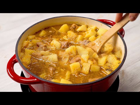 Тушеная Картошка С Мясом. Вкусный Обед Или Ужин Из Доступных Продуктов. Рецепт От Всегда Вкусно!