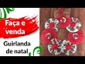 COMO FAZER GUIRLANDA DE NATAL DE CD E FUXICO- RECICLAGEM- DJANILDA FERREIRA