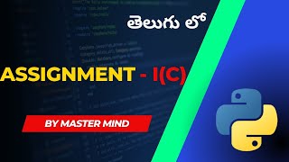 Assignment 1-C Python #13