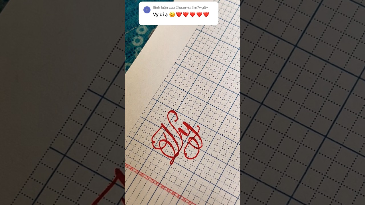 How to write beautiful name Vy 