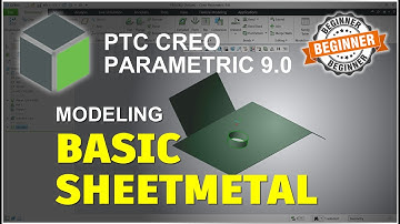 PTC Creo Parametric 9.0 Basic SheetMetal Tutorial For Beginner