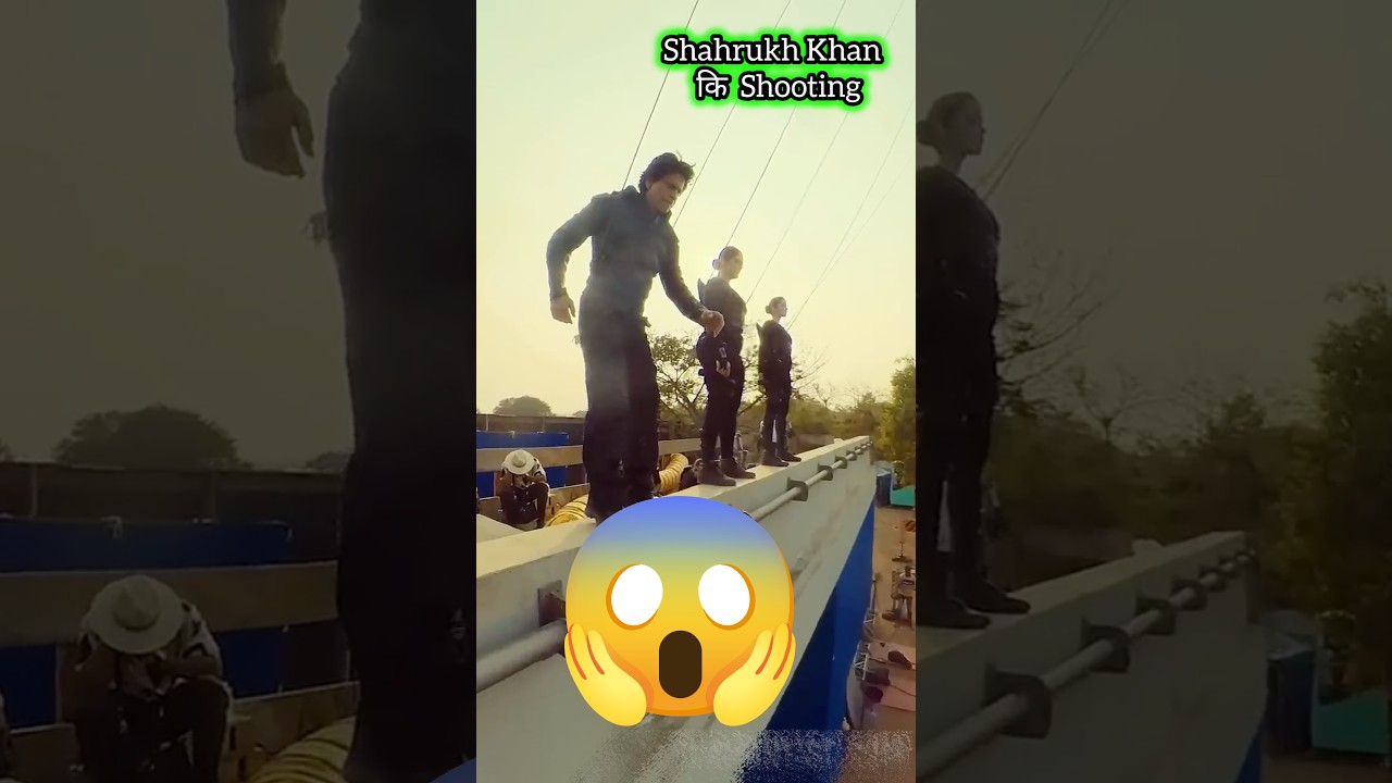 Shahrukh Khan की Shooting 😱 | Stunt Scene Shoot 