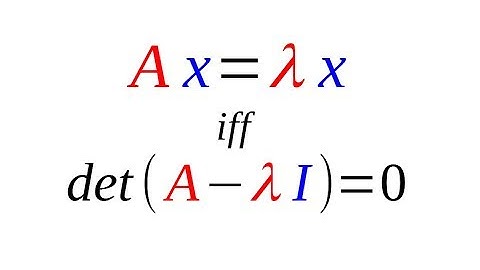 Undrestanding Formula for Eigenvectors and Eigenvalues