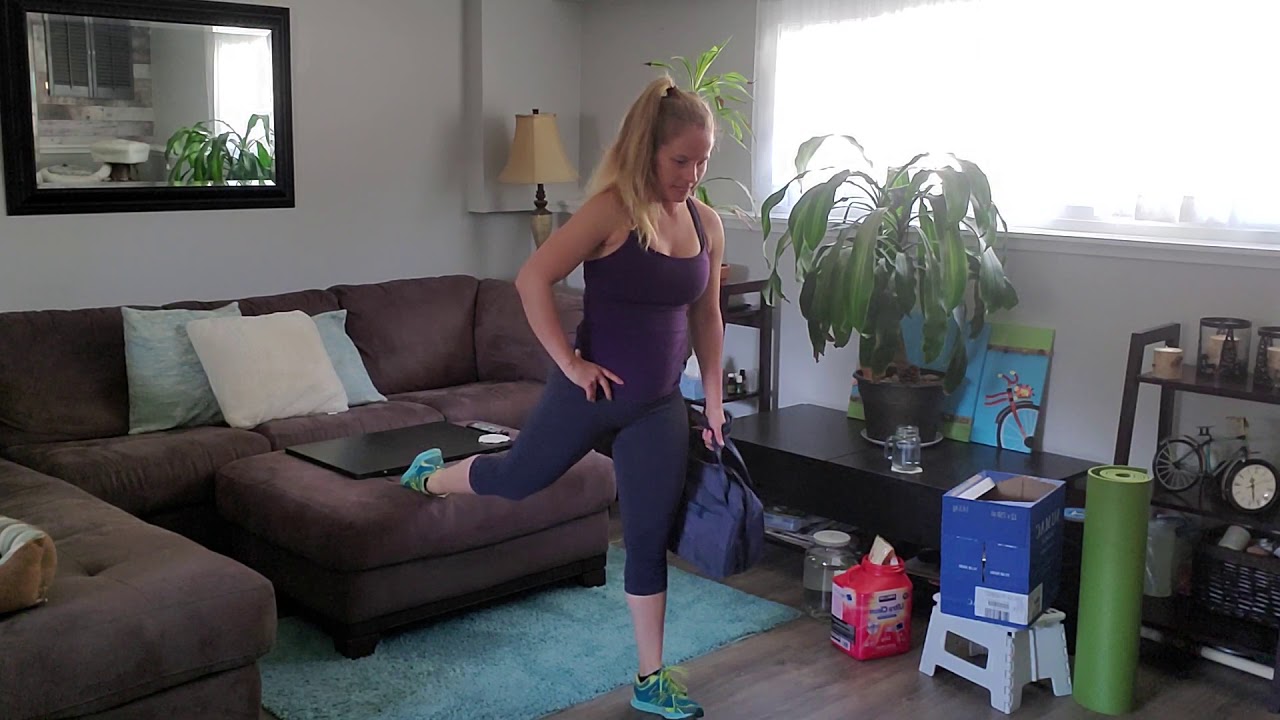 Home workout with Ashley - legs & shoulders - YouTube