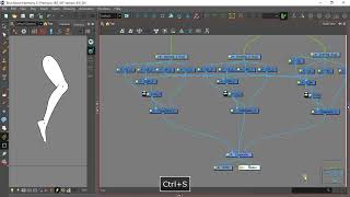 Toon Boom Harmony simple Leg Auto Patch And IK Rig  with 2 Points Constraints