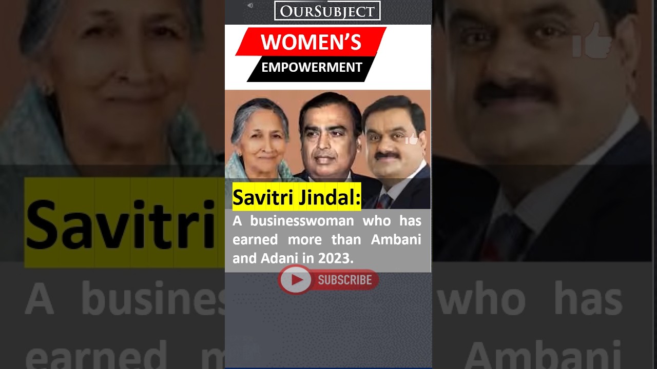Savitri Jindal – A Pioneer in Business and Women's Empowerment! 💼🌟 