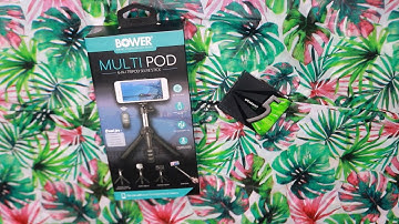 Bower Multi Pod 6 In 1 Tripod Selfie Stick ASMR Unboxing Chewing Gum