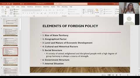Foreign policy in IR by Rida Talpur 