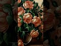 Flower painting ART AND TECHNIQUES realistic painting oil painting Artist Kamaal Ahmad