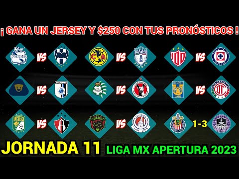 PRONÓSTICOS LIGA MX Jornada 11 APERTURA 2023 @Dani_Fut