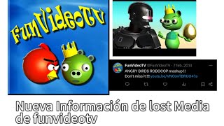 Nueva Información de la Lost Media De Funvideotv