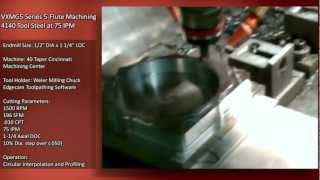 Melin Tool - Machining 4140  with VXMG5 End Mills - Video1