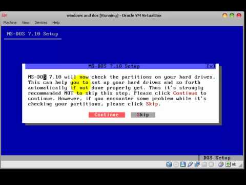 How install Windows 3.1 in a VirtualBox