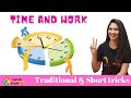 Work and time concept traditional method  short tricks to solve problems