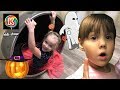 Fun indoor playground and Happy Halloween  Karamelki Kids Show