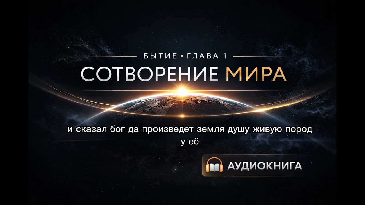 Бытие 1 – Начало всего | Аудиобиблия на русском