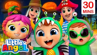 Family Halloweens Song  | Little Angel Kids Songs & Nursery Rhymes