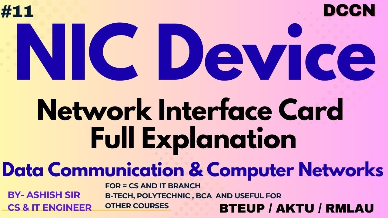 What is NIC Device? | NIC Card Full Explanation in Hindi | Computer Networking 