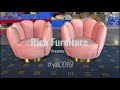 AC019 Pink Velvet Shell Shaped Swiveling Armchair