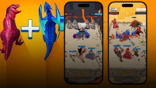 [유튜브게임] 머지 마스터 🔥켠왕| 레벨300이 마지막레벨입니다. 강력한 공룡 전투로 즐기는 전략 게임!인기몰이 중! Allosaurus Evolution🦖💥|Merge Maste screenshot 2