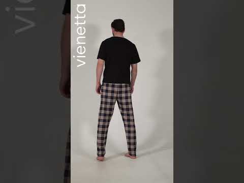 Купить Хлопковые домашние брюки мужские VIENETTA MAN 4081260147 в Украина в Lingerie.ua - Одяг для дому та відпочинку, Видео 1
