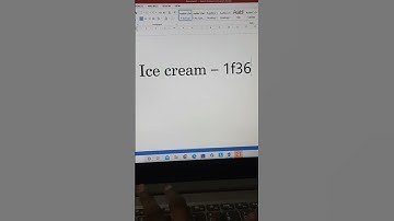 Ice cream symbol in MS Word #computer #suntek #shorts