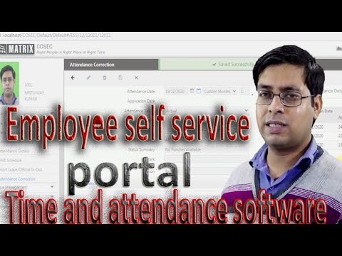 Employee self services portal - best time and attendance software