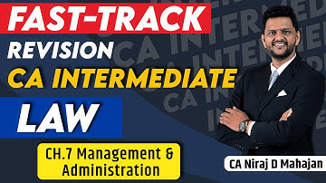 CA CMA Inter LAW Fast-track Chp 7 Lec 2 by CA NIRAJ D MAHAJAN