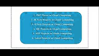 CLOUD COMPUTING PROJECTS IN CANADA