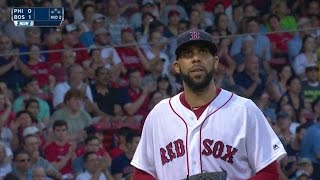 PHI@BOS: Price induces a flyout to get out of trouble