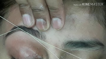 Arch Shape Eyebrow Threading Tutorial for Beginners | Perfect Shape eyebrow Threading...