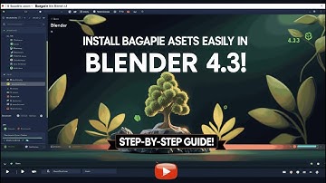 Bagapie Addon  🌿 Assets Pack Installation 🌳 in Blender 4.3  Tutorial🎥