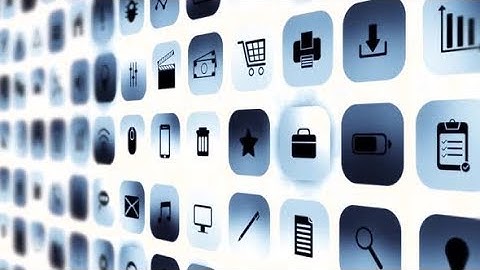 Mobile Apps Icon Data Digital Technology Background | Motion Graphics - Videohive template